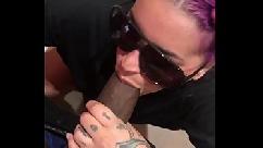 Vi ela no alvo e levou suck no camarim