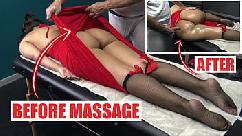 Exibição de pau durante massagem | minha esposa me contou que o massagista se masturbava enquanto massageava sua bunda grande | isso acontece com frequência em casas de massagem