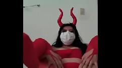 My devil costume on halloween makes me look like an innocent novice slut