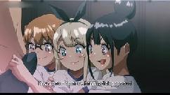 Estudantes tarados fazem sexo a quatro em armário público