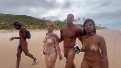 Fui pra praia de nudismo na bahia pra dar pros pirocudos